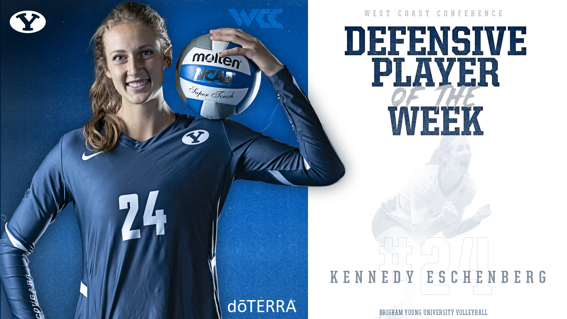 Kennedy Eschenberg - Defensive Player of the Week Graphic