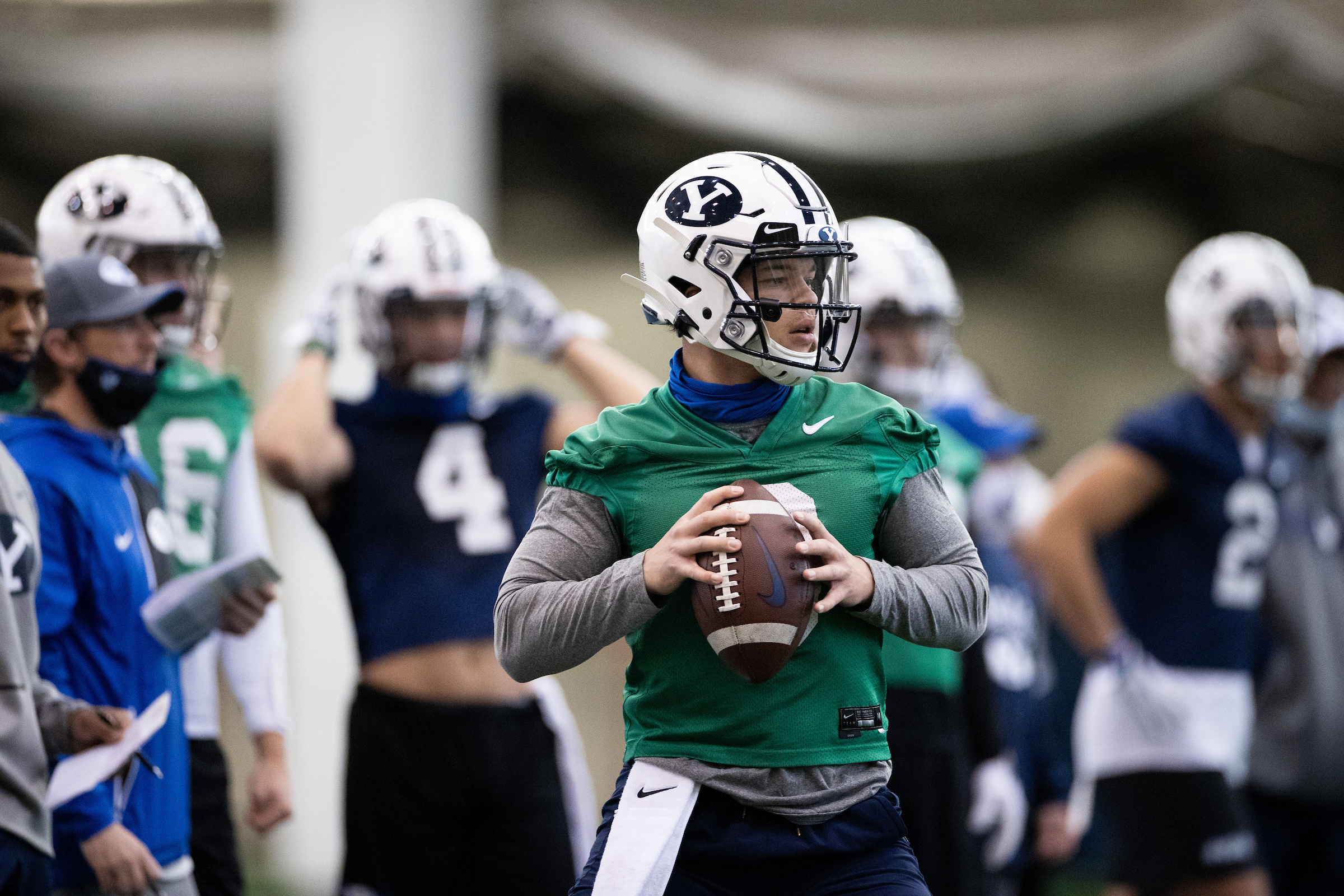 Jaren Hall spring practice