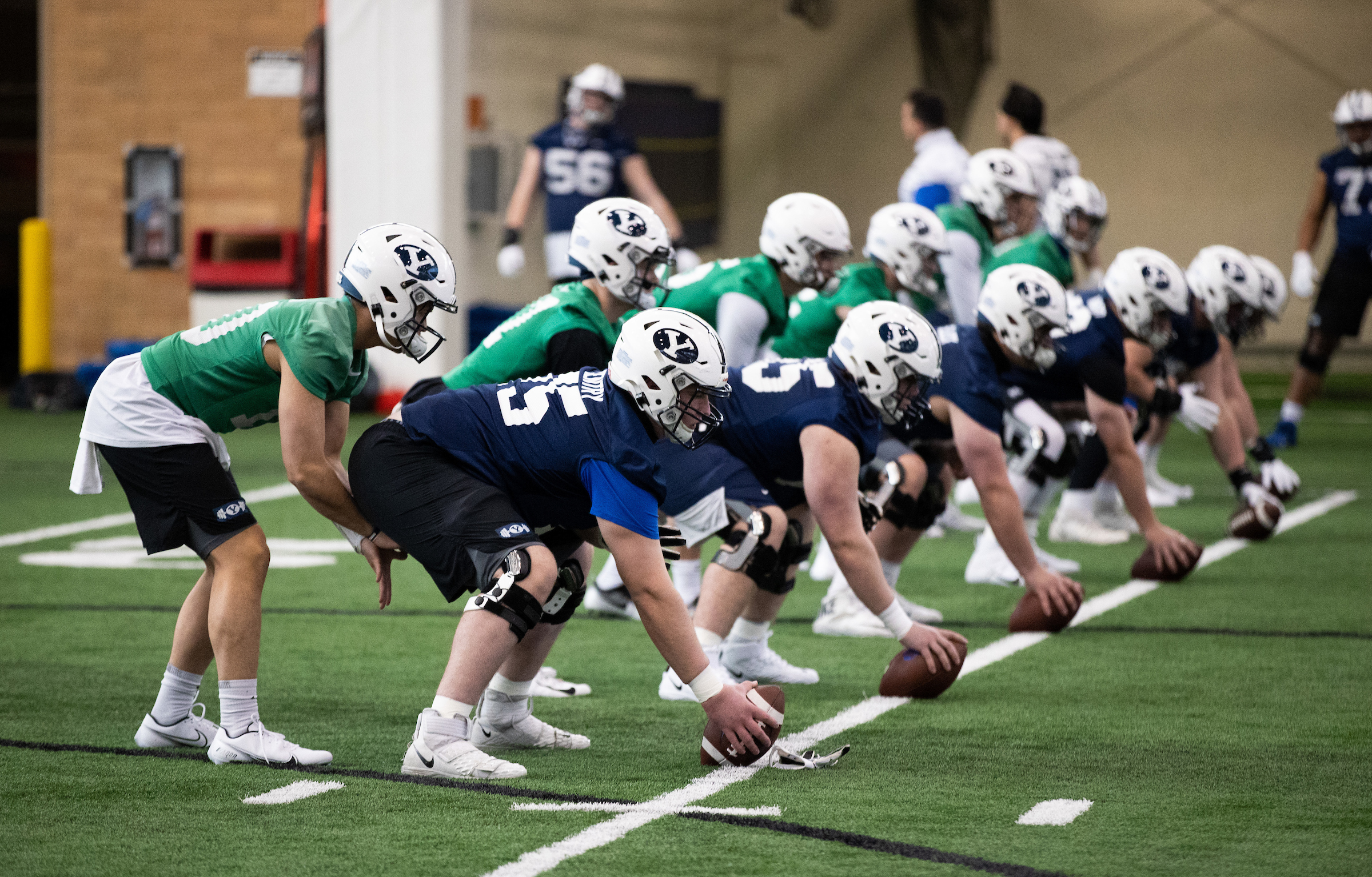 BYU quarterbacks spring practice