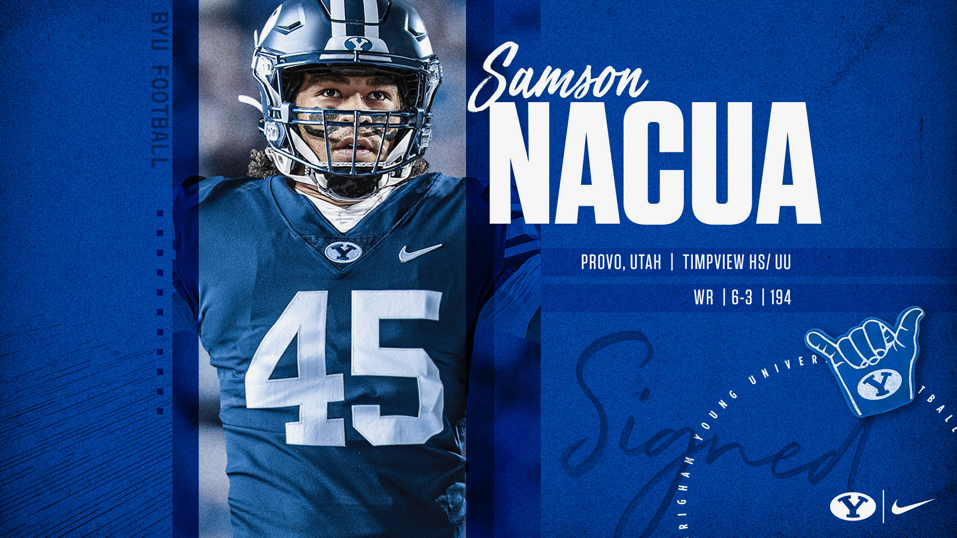 SAMPSON NACUA SIGNS WITH BYU