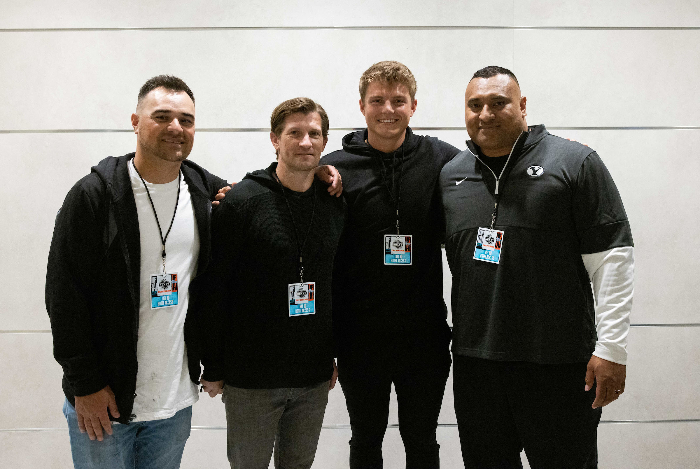 BYU coaches and Zach Wilson arrive for 2021 NFL Draft