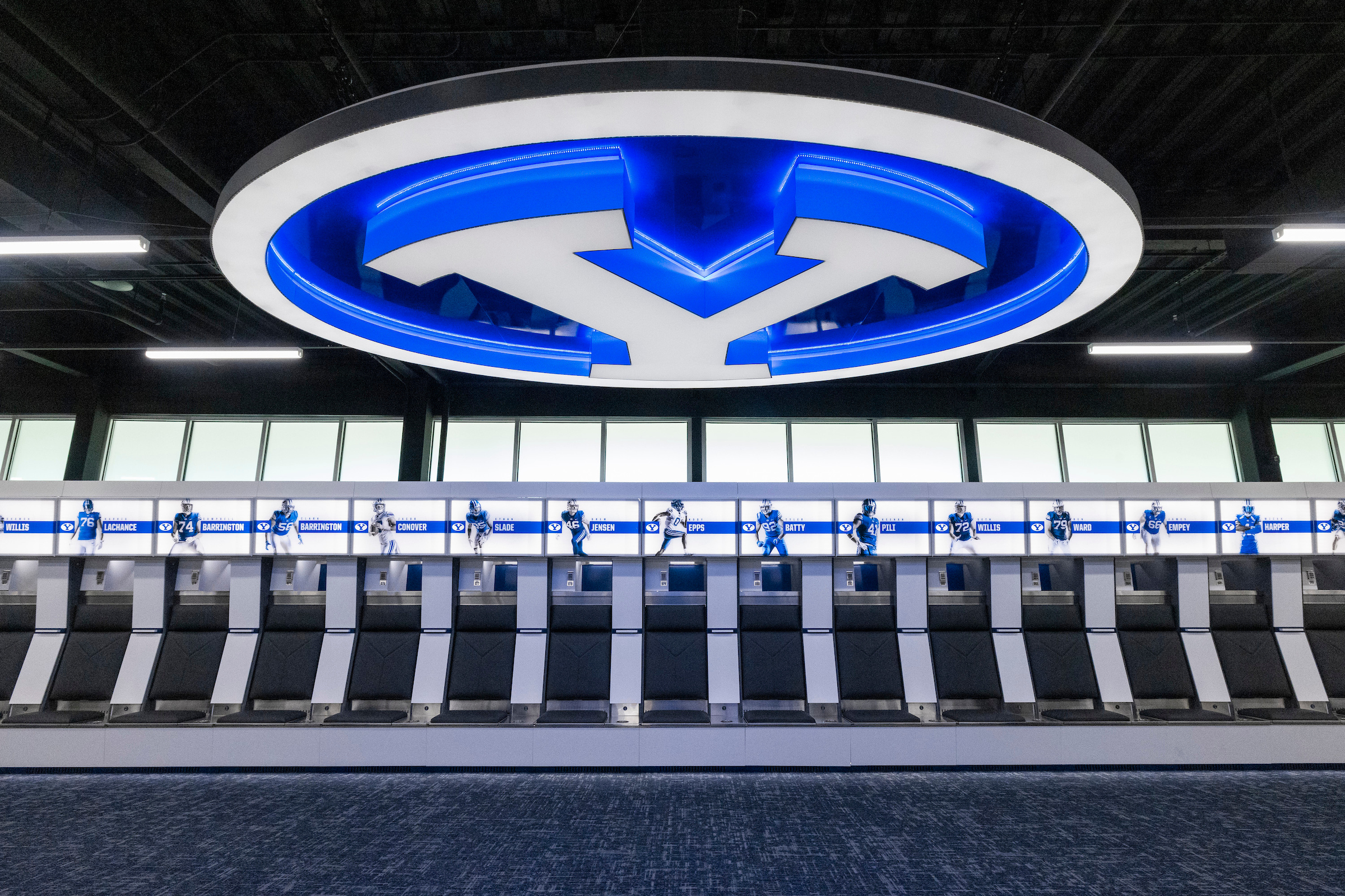 BYU football locker room revealed