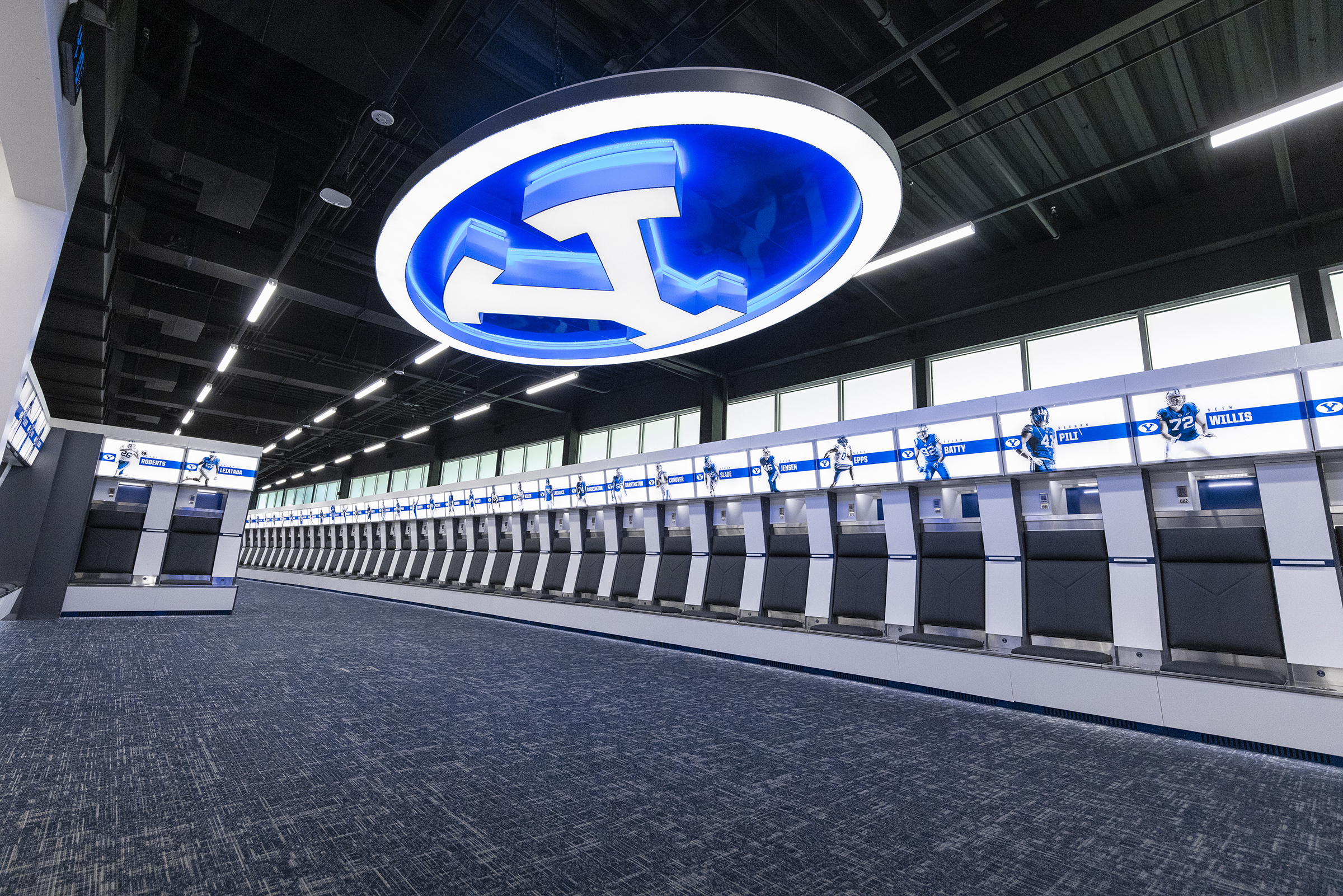 BYU football locker room revealed