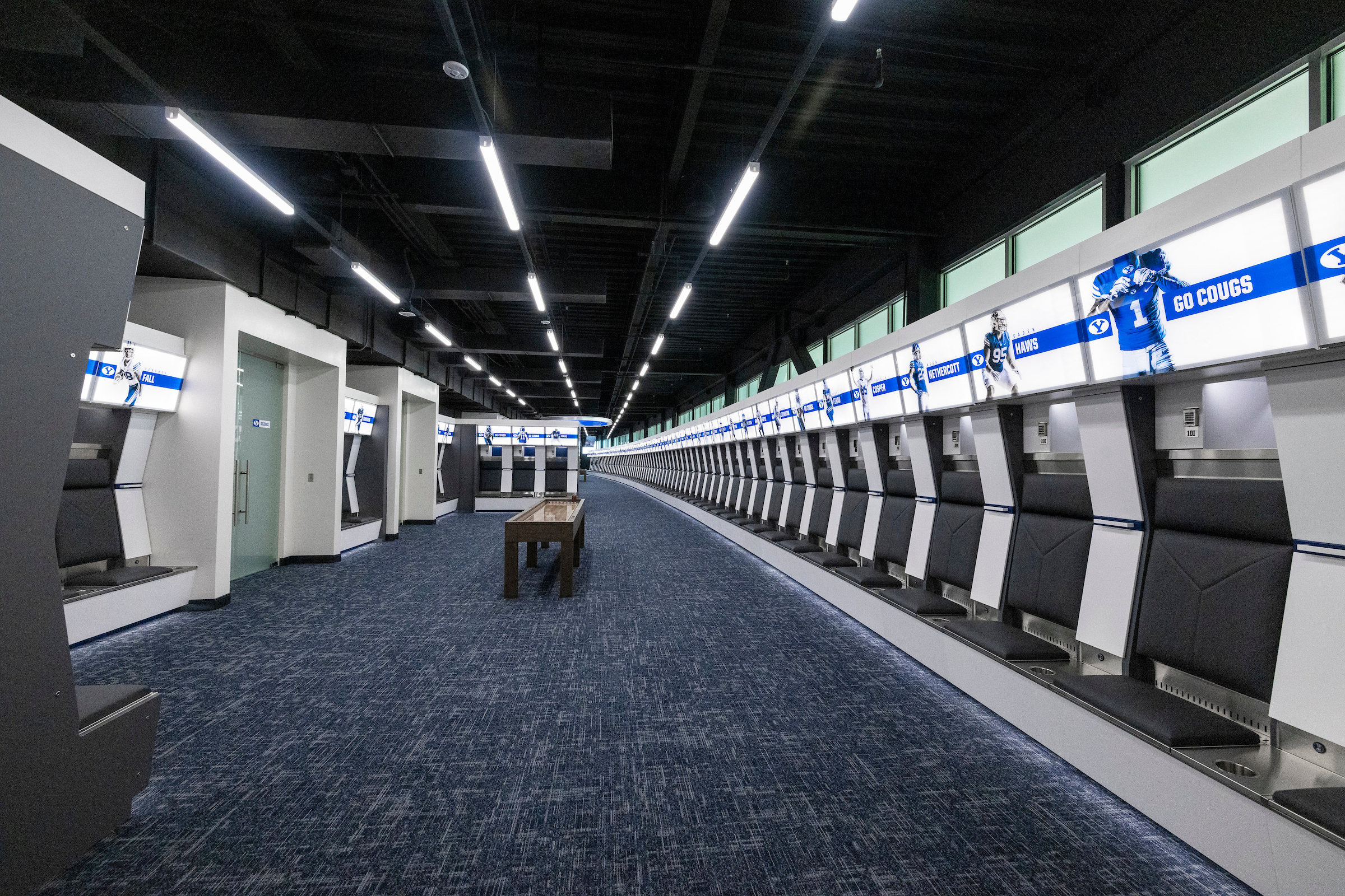 BYU football locker room revealed