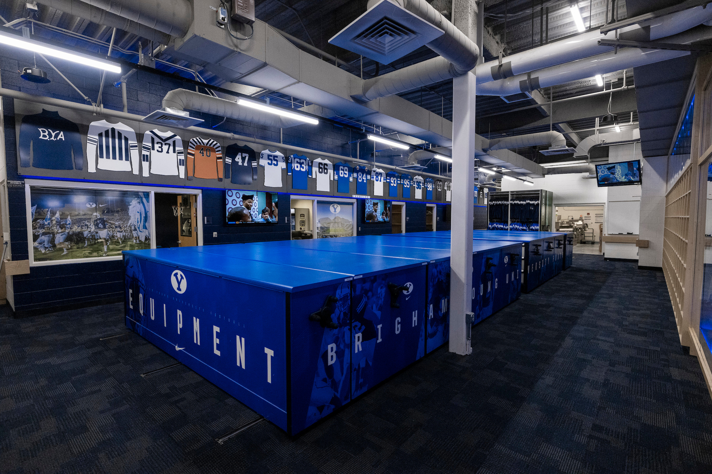 BYU football locker room revealed