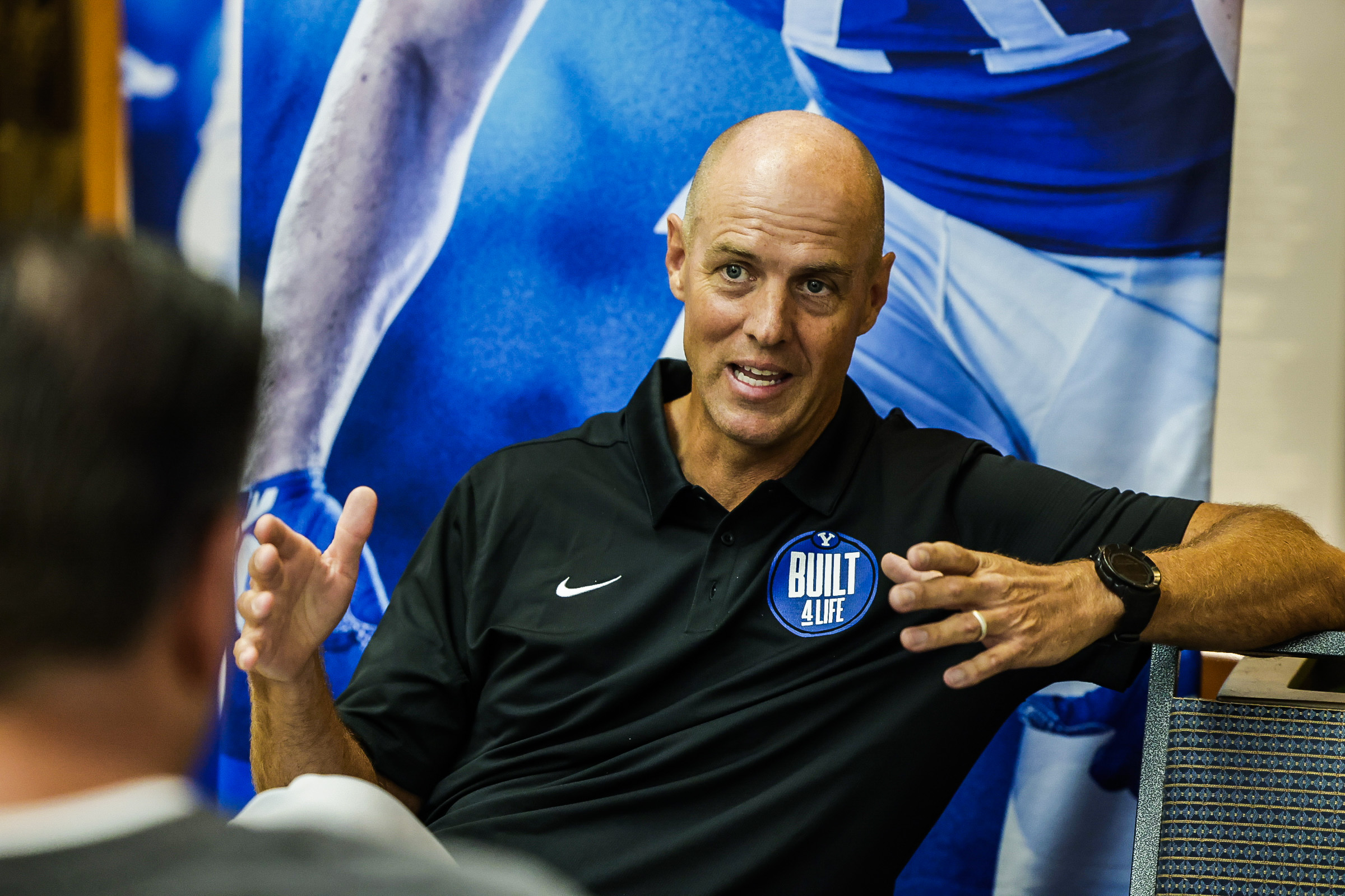 BYU football 2021 media day - Ed Lamb interview