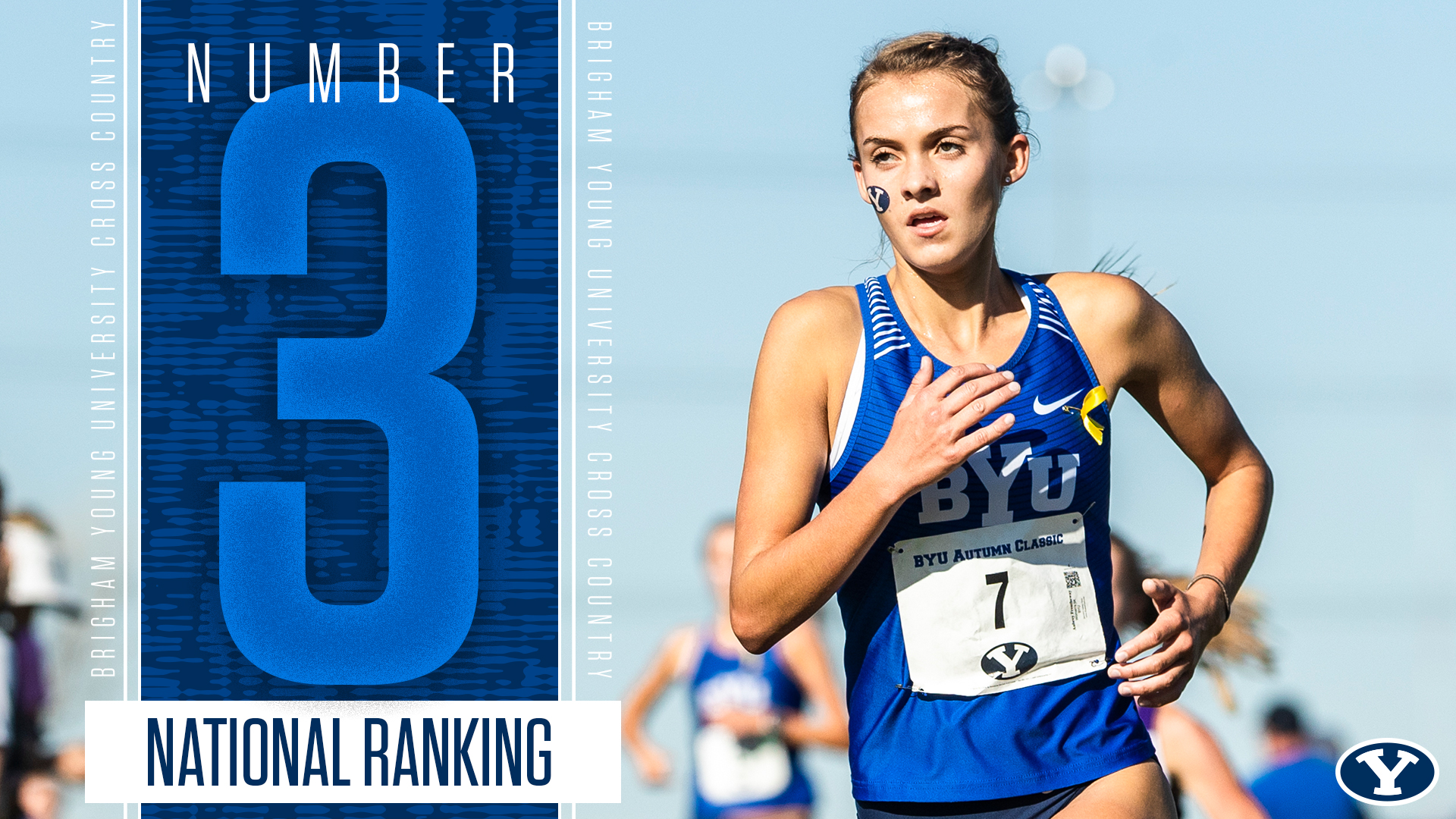 BYU women's cross country ranks No. 3 in nation - USTFCCCA graphic