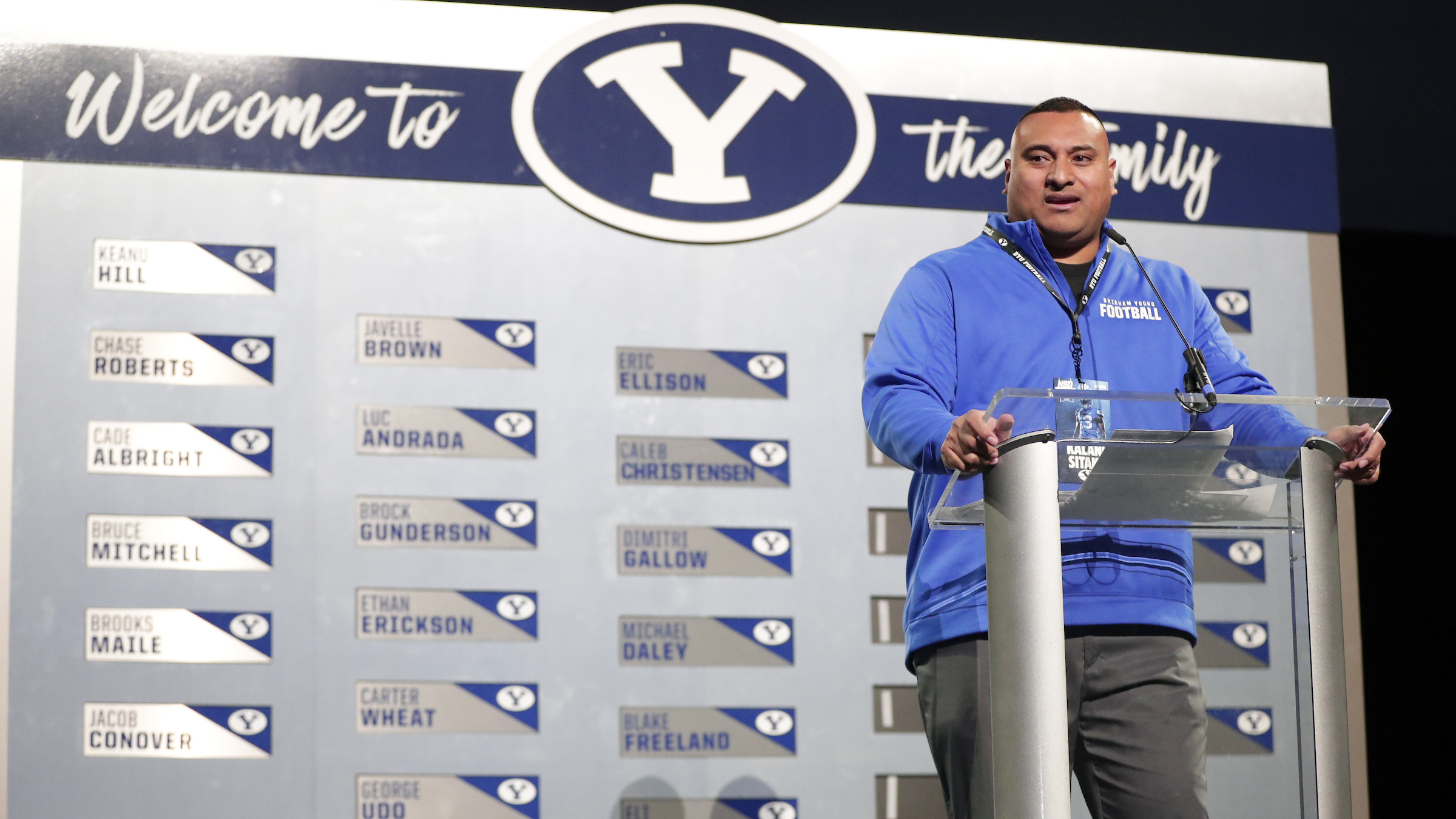 Kalani at Podium