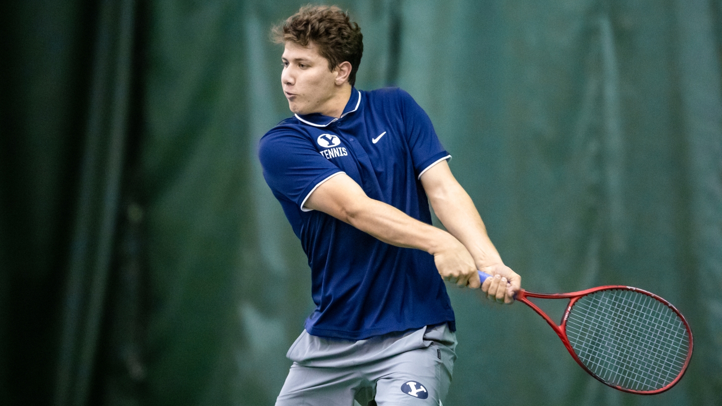 Ben Gajardo swings vs. Weber State