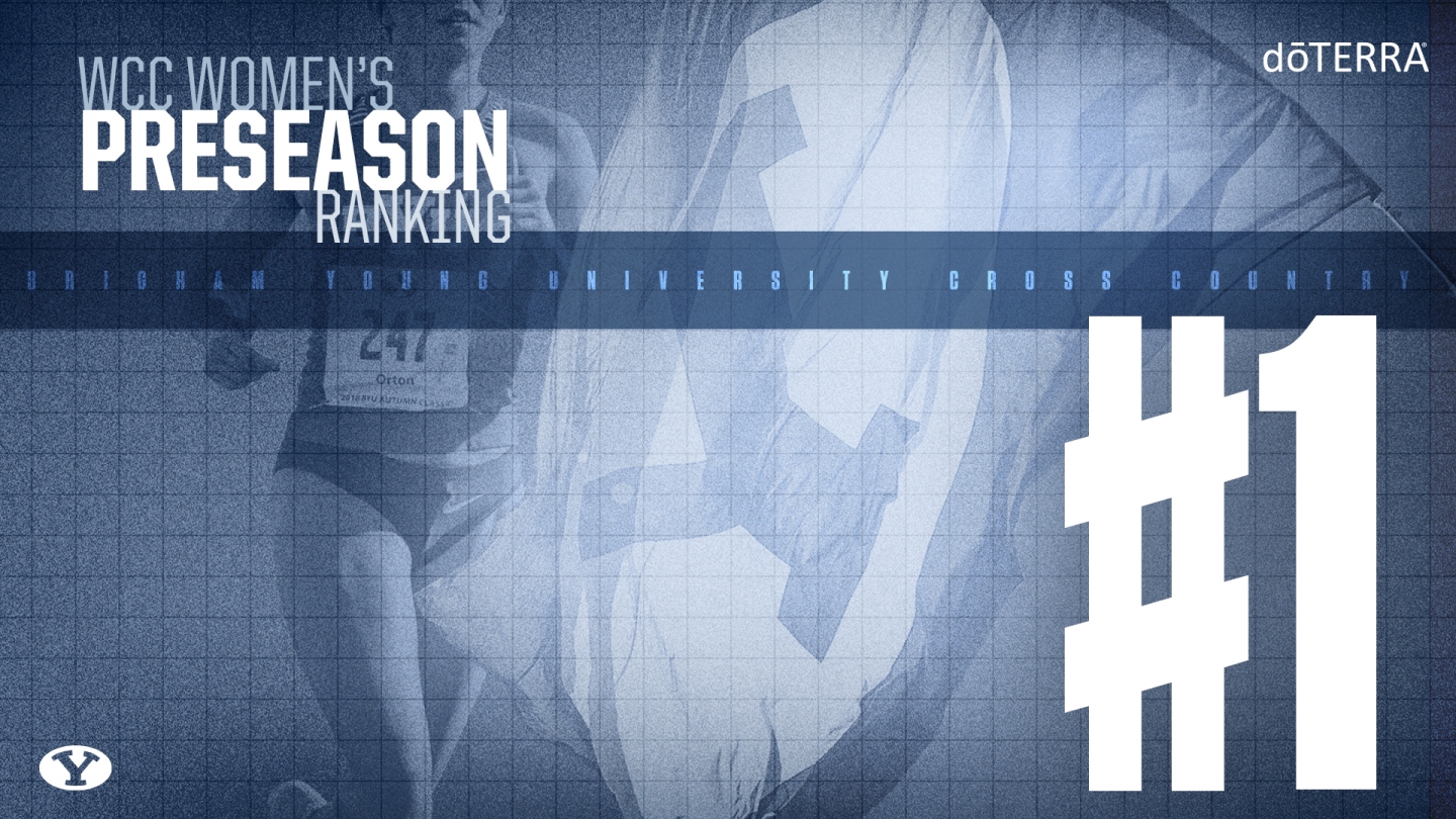 BYU women's cross country WCC preseason poll - graphic