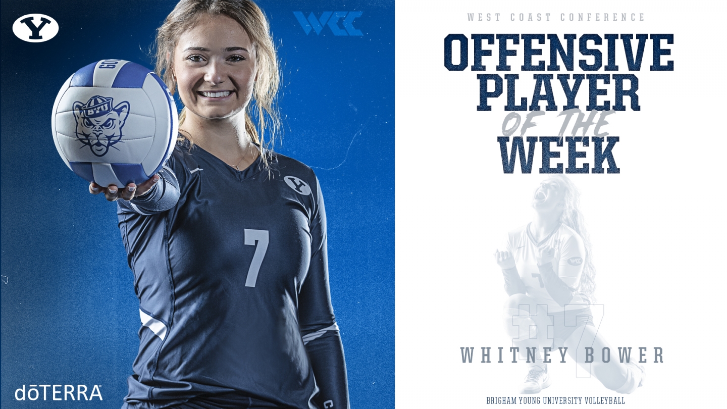 Whitney Bower - Offensive Player of the Week Graphic
