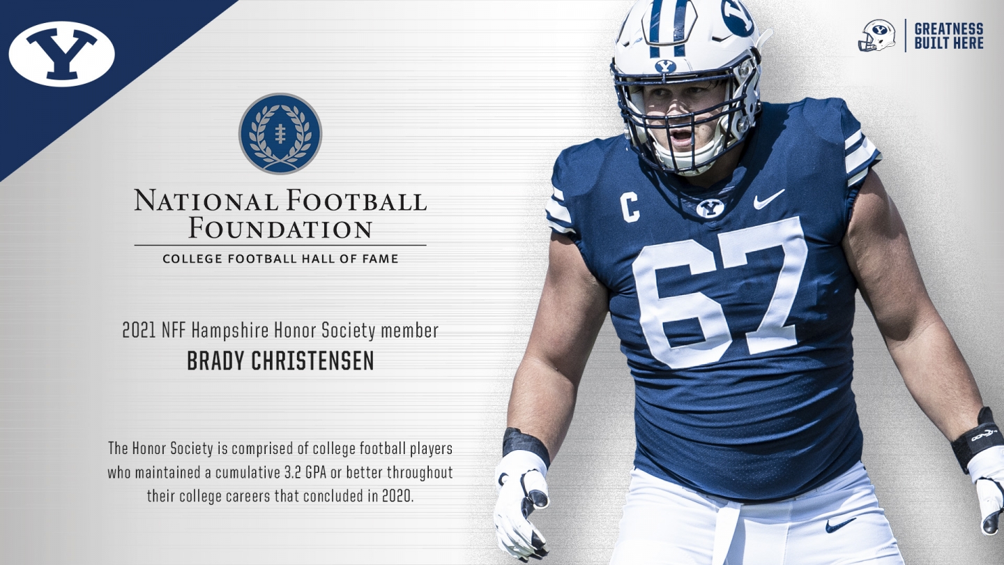 Brady Christensen named to NFF Hampshire Honor Society