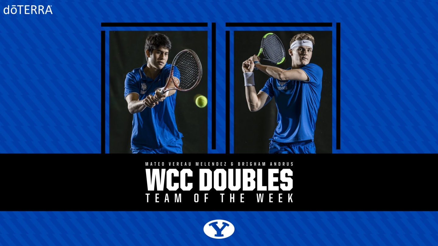 Mateo Vereau Melendez and Brigham Andrus named WCC Doubles Team of the Week