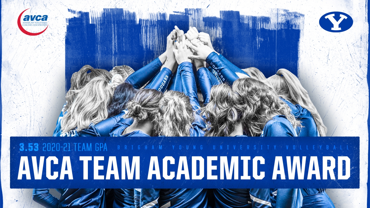 BYU women's volleyball receives AVCA Team Academic Award