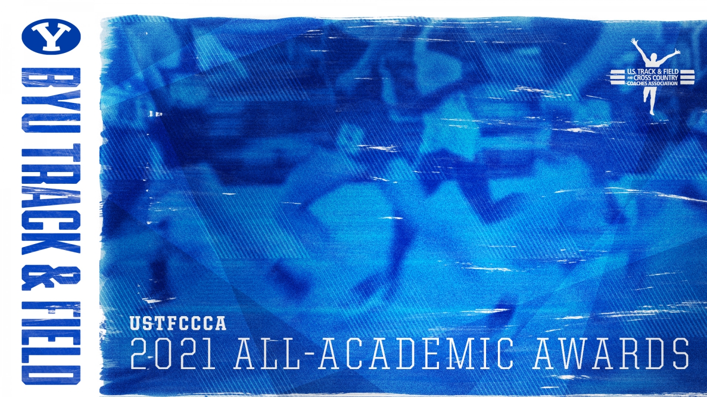 2021 USTFCCCA All-Academic Awards - BYU track and field graphic