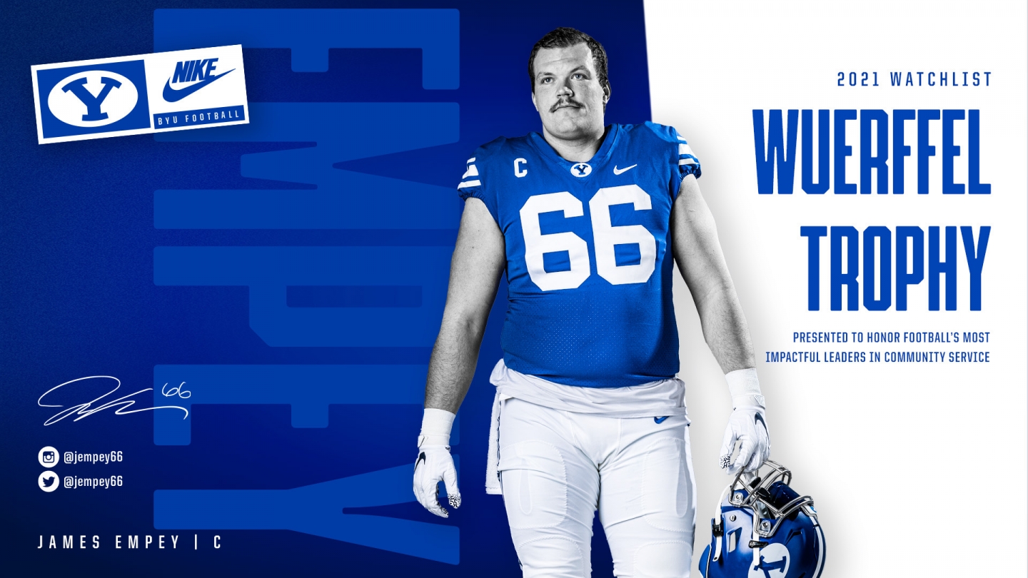 James Empey named to 2021 Wuerffel Trophy watch list