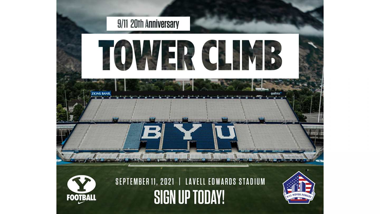 BYU Tower Climb 2021 Graphic