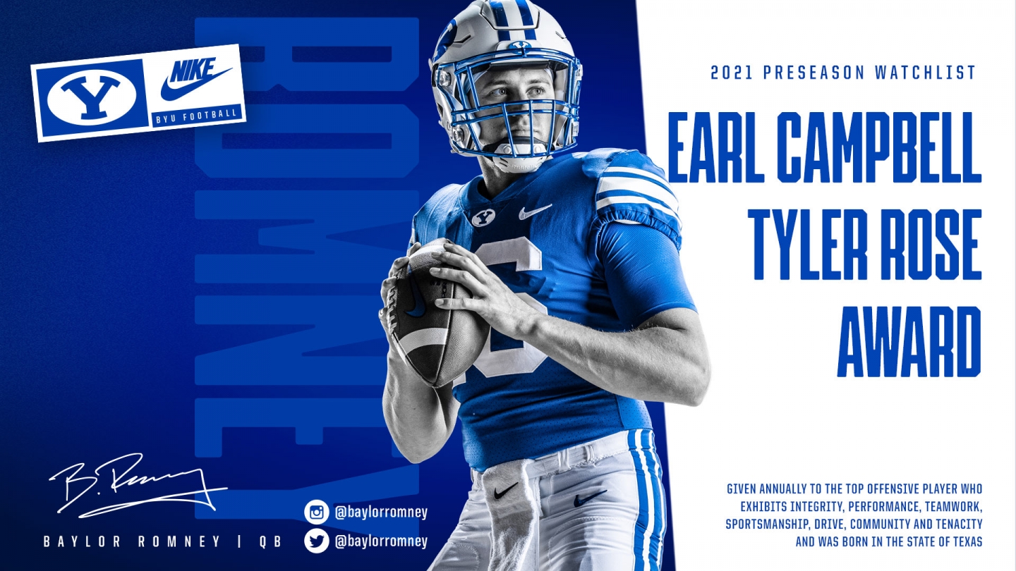 BYU's Baylor Romney named to Earl Campbell watch list