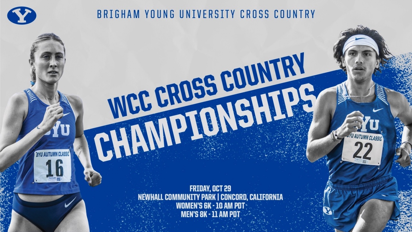 BYU men's and women's cross country at the 2021 West Coast Conference Championship meet. 