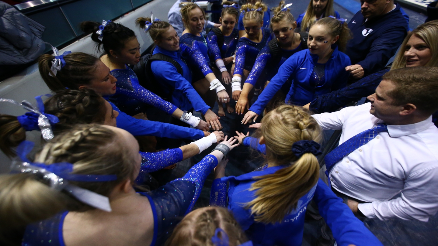 Gymnastics team photo