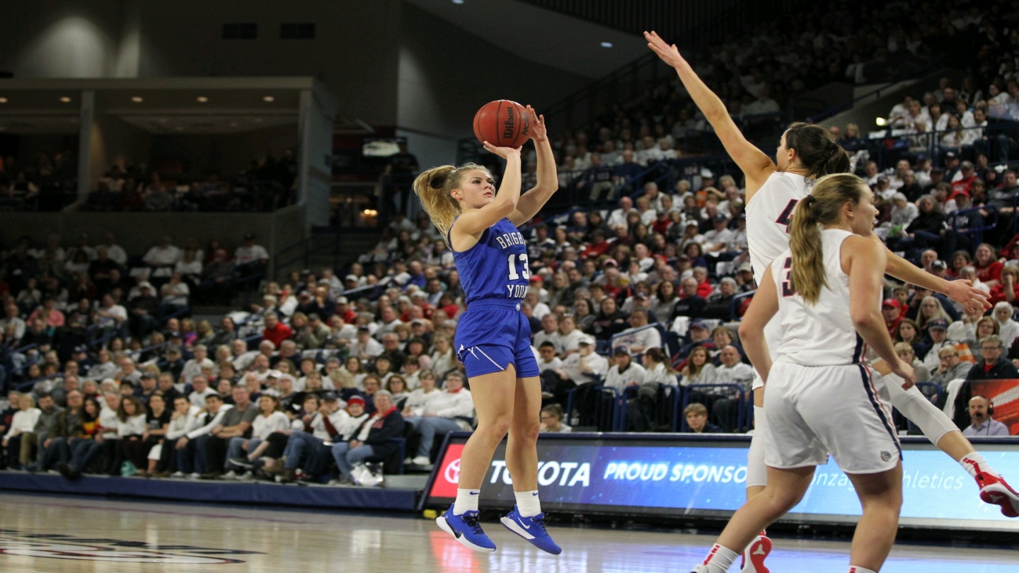 P. Johnson up for jumper at Gonzaga