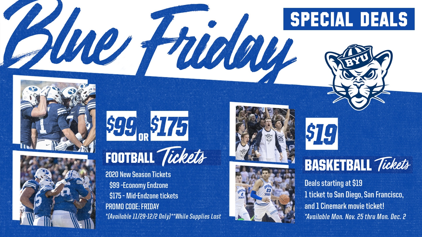 BYU 2019 Blue Friday ticket promotions