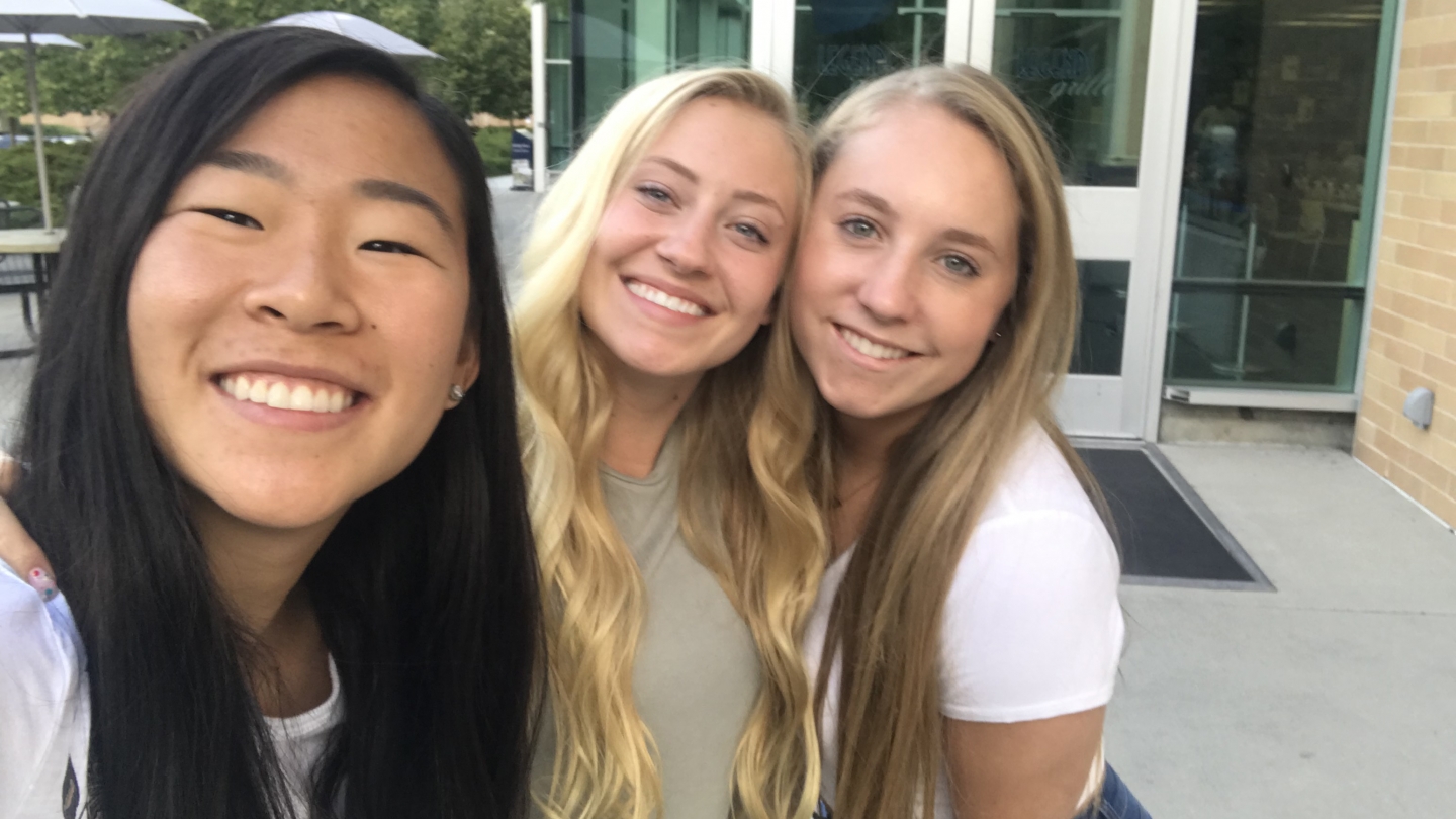 (Left to right: Angel Zhong, Shannon Evans, Briana Pearson)