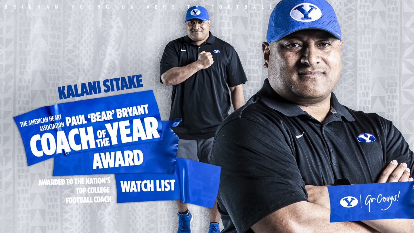 Kalani Sitake on Bear Bryant Watch List