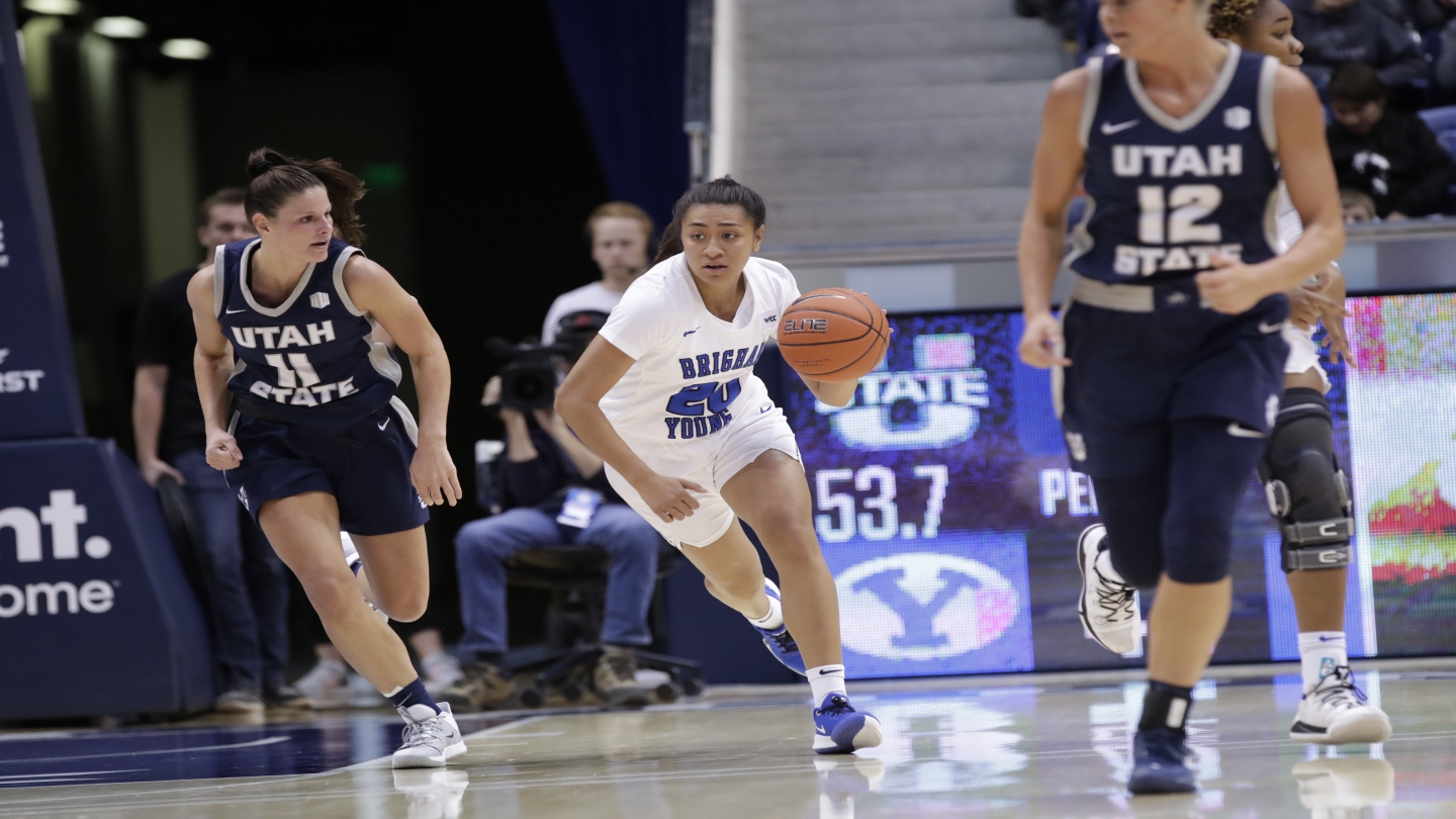 Leilani dribble, vs. USU