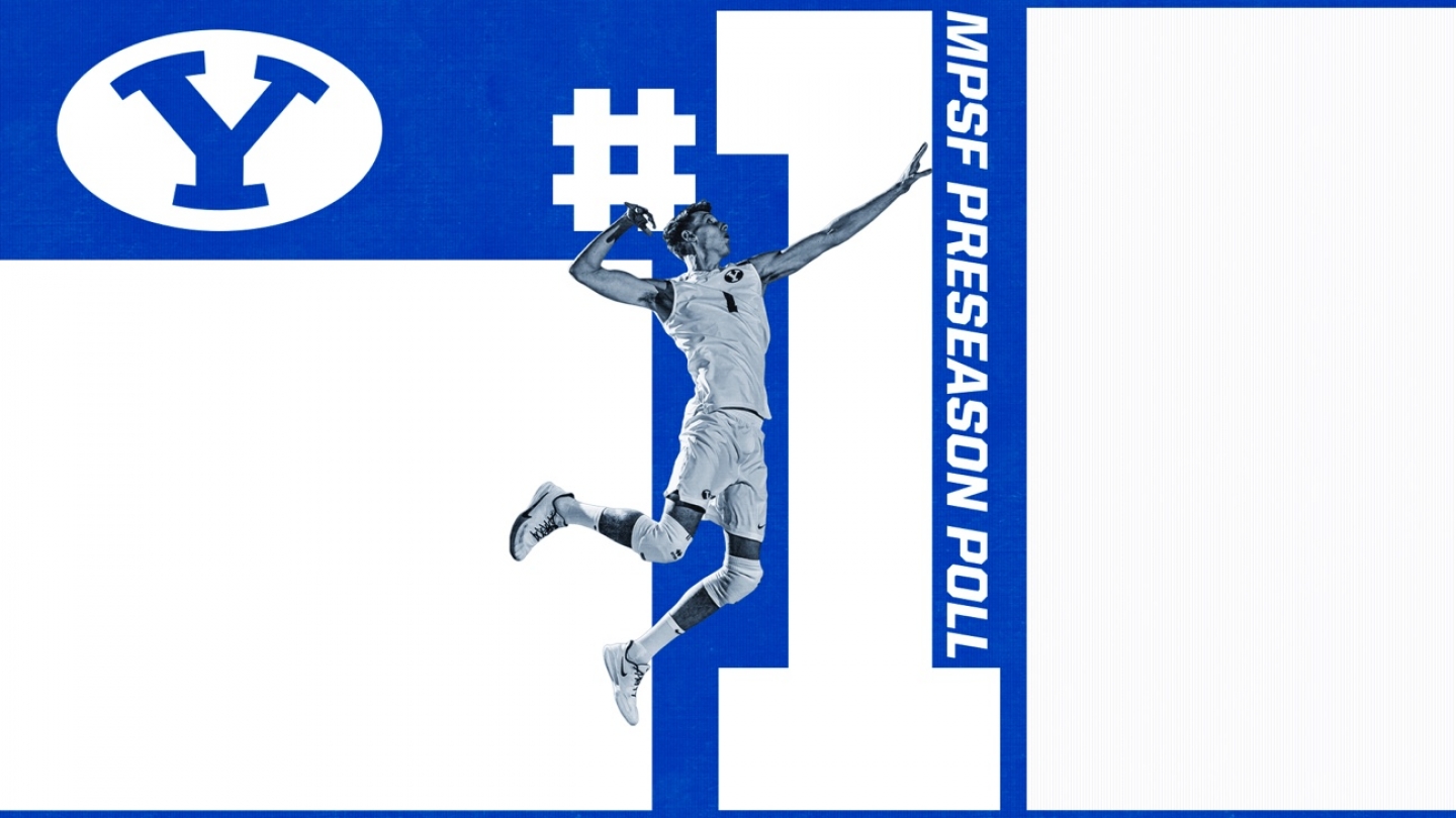 BYU men's volleyball MPSF preseason ranking graphic