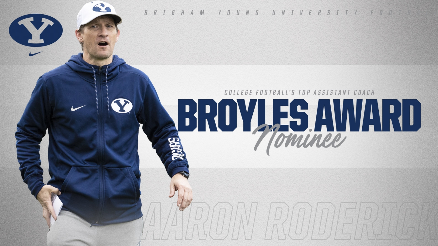 Aaron Roderick is a nominee for the 2019 Broyles Award