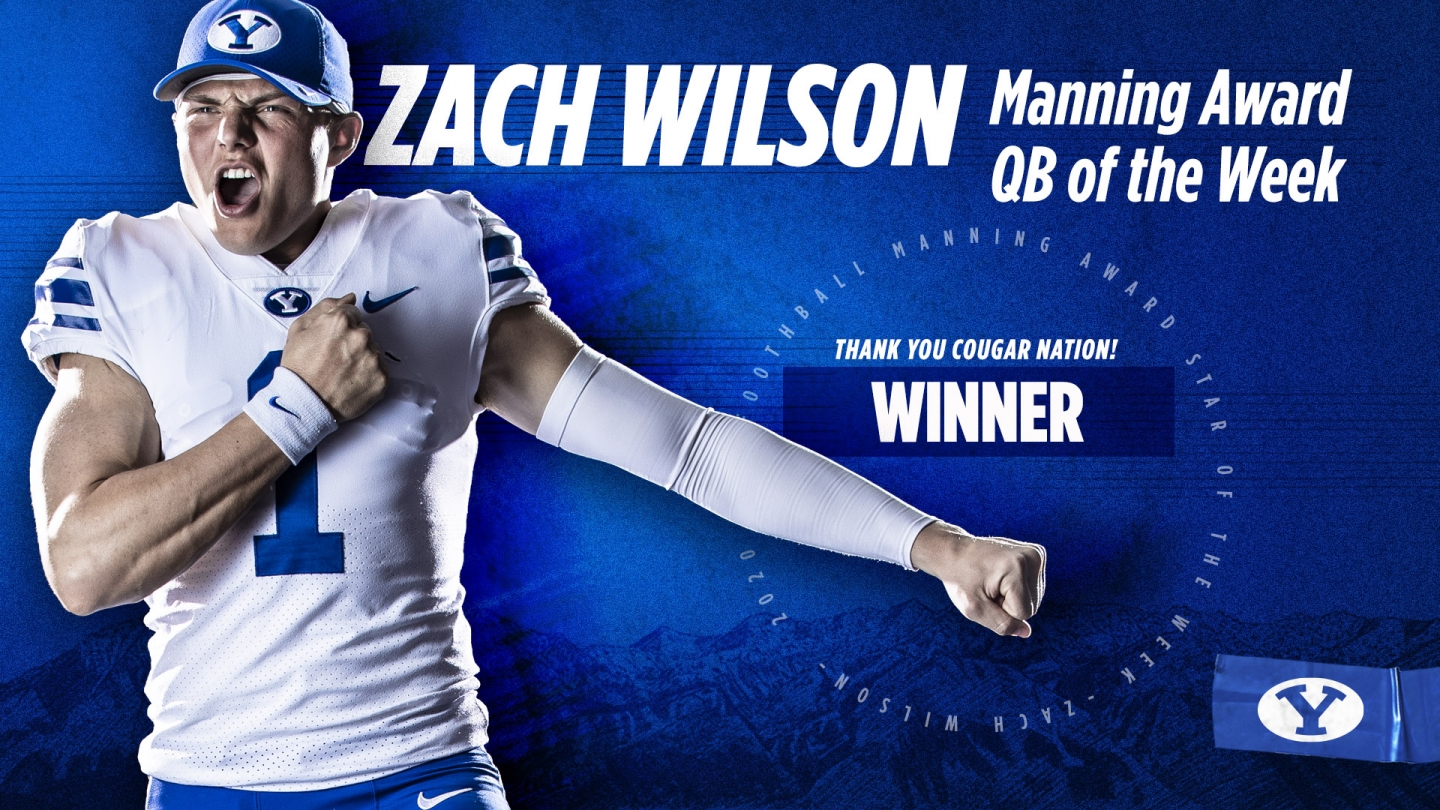 Manning Award winner Zach Wilson