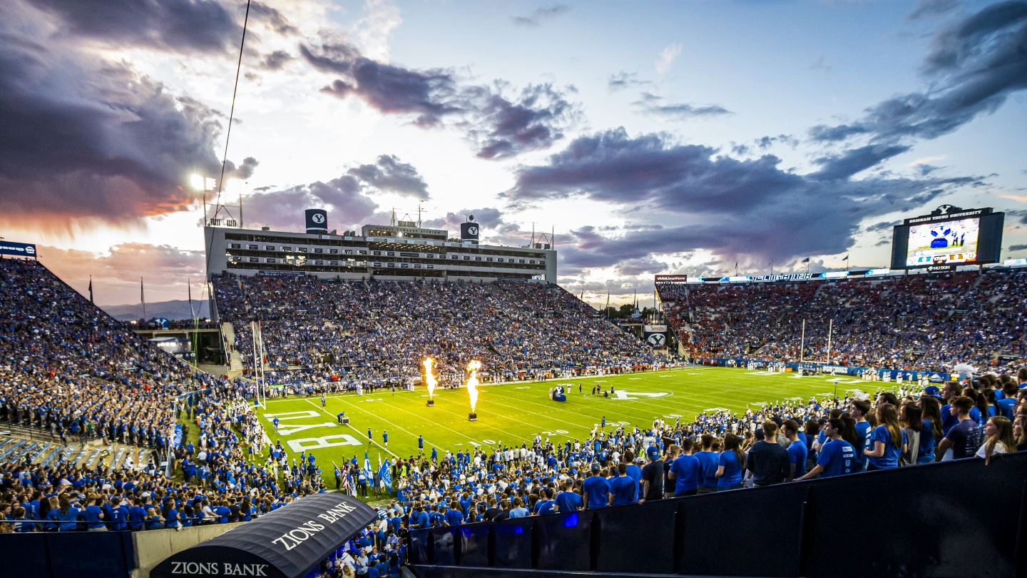 BYU's LaVell Edwards Stadium Y Lighter